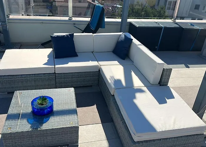 Apartman Oceanview Deluxe Penthouse With 89m2 Living Space 90m2 Roof Terrace