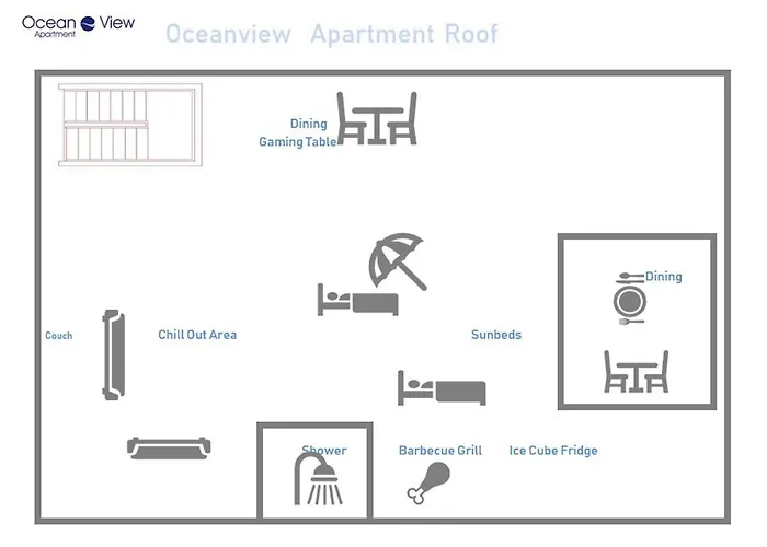 Oceanview Deluxe Penthouse With 89m2 Living Space 90m2 Roof Terrace