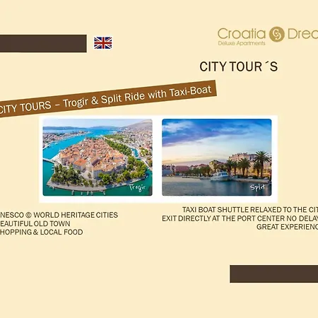 Oceanview Deluxe Penthouse With 89m2 Living Space 90m2 Roof Terrace Trogir