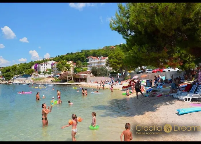 Oceanview Deluxe Penthouse With 89m2 Living Space 90m2 Roof Terrace Apartment Trogir