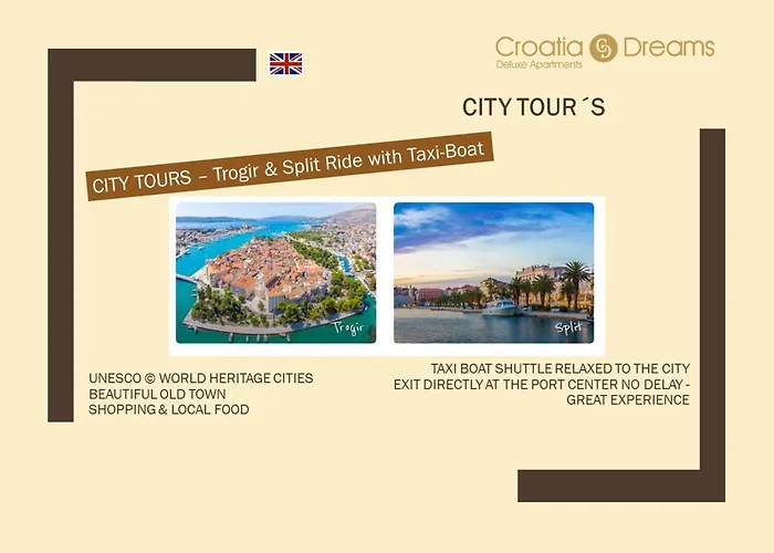 Oceanview Deluxe Penthouse With 89m2 Living Space 90m2 Roof Terrace Trogir
