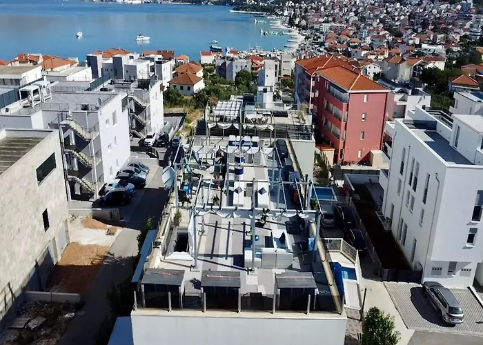 Oceanview Deluxe Penthouse With 89m2 Living Space 90m2 Roof Terrace * Trogir
